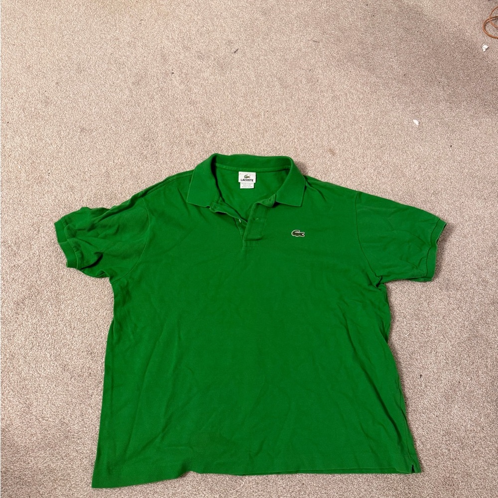 Lacoste Vibrant Green Polo Shirt